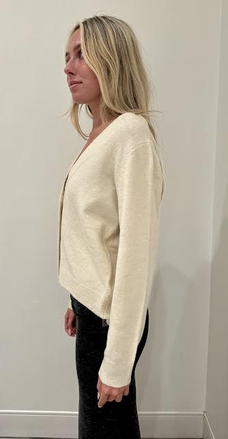 Knit Button up Cardigan, Off White