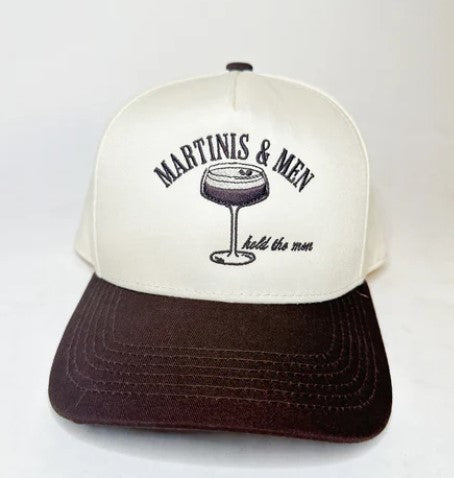 Martini's & Men Hat, Brown/Natural