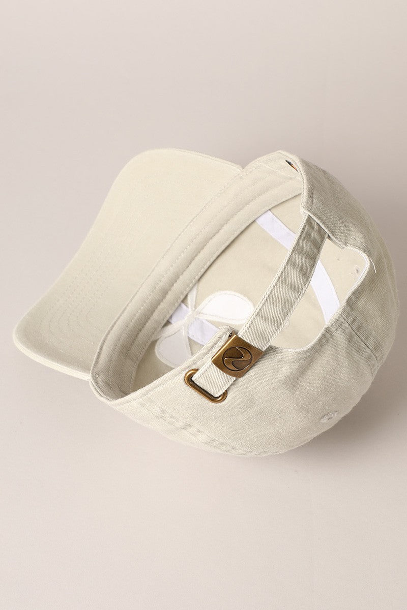 Bow Embroidered Cotton Baseball Cap