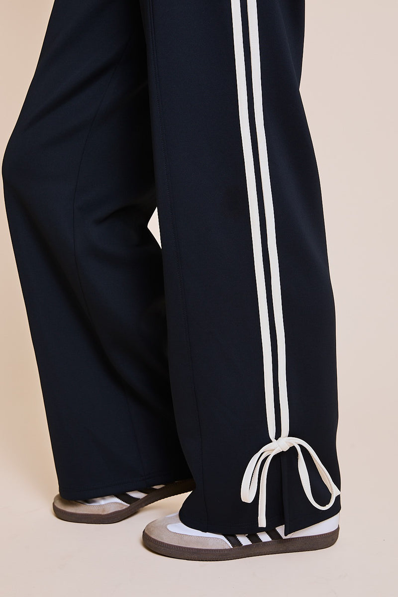 Bow Track Pants, Dark Navy