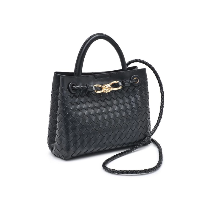 Blakely Woven Crossbody, Black