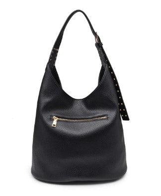 Jacqueline Hobo Bag, Black