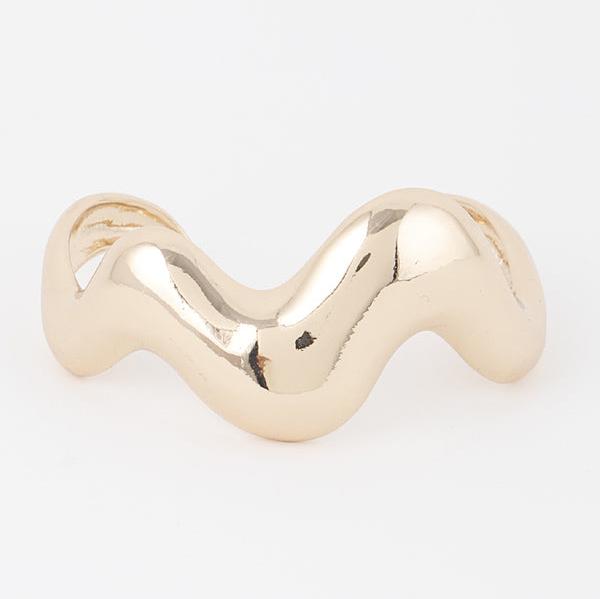 Wave Cuff Bracelet, Gold