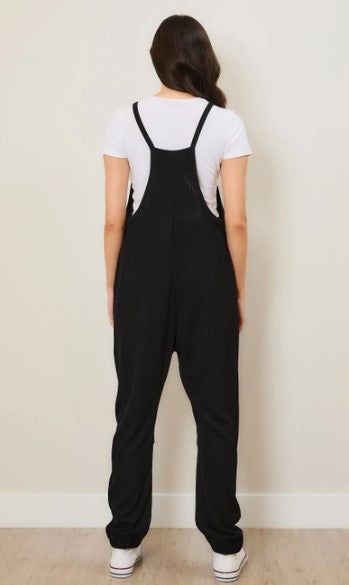 Cloudy Knit Jumpsuit, Black