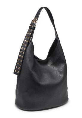 Jacqueline Hobo Bag, Black