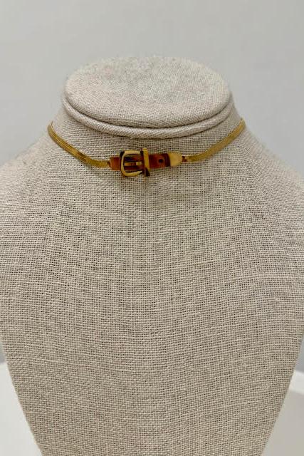 Brooks Buckle Choker, Gold