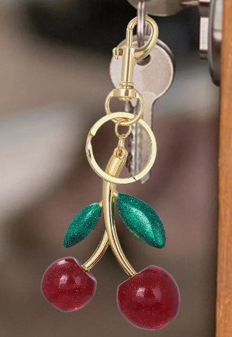 Cherry Keyring, Gold