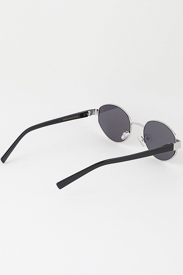 Minimal Metal Round Sunglasses