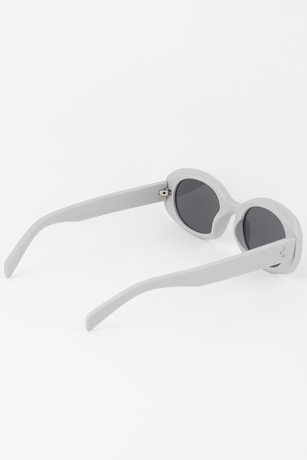 Modern Oval Sunglasses, Multiple Colors
