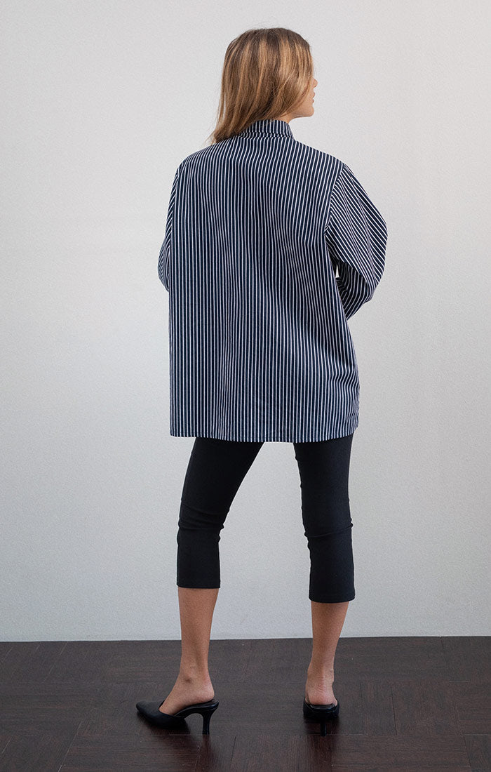 Turner Stripe Long Sleeve Shirt, Blue