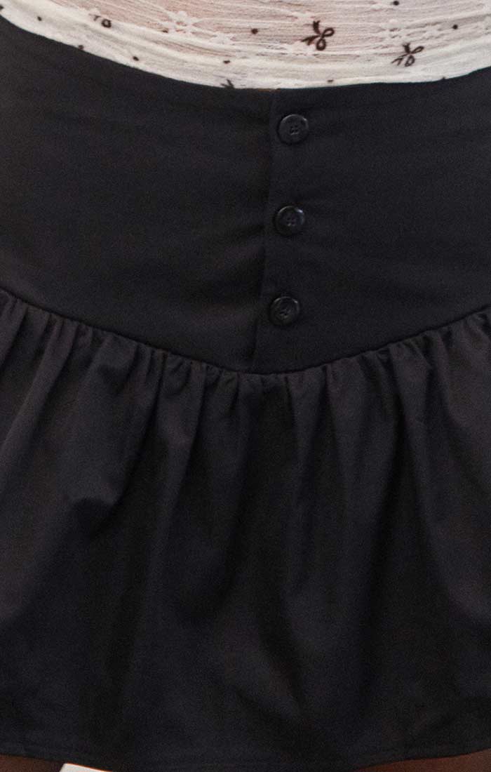 Rantifu Drop Waist Skirt, Black