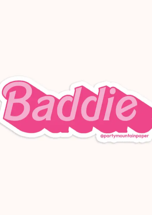 Pink Baddie Sticker