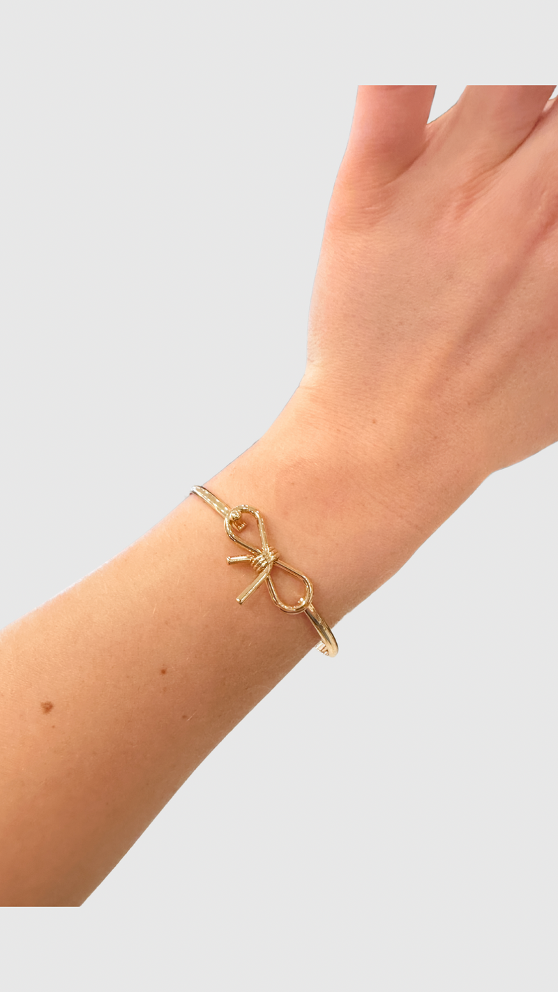 Bow Cuff Bracelet, Gold