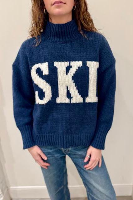 Ski Turtleneck Sweater, Blue