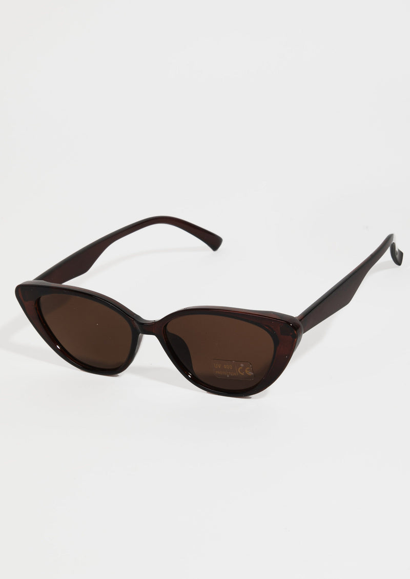 Narrow Cat Eye Frame Sunglasses