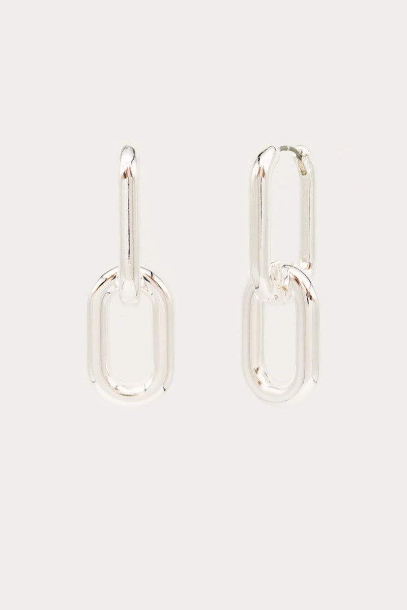 Pavia Earrings, Silver