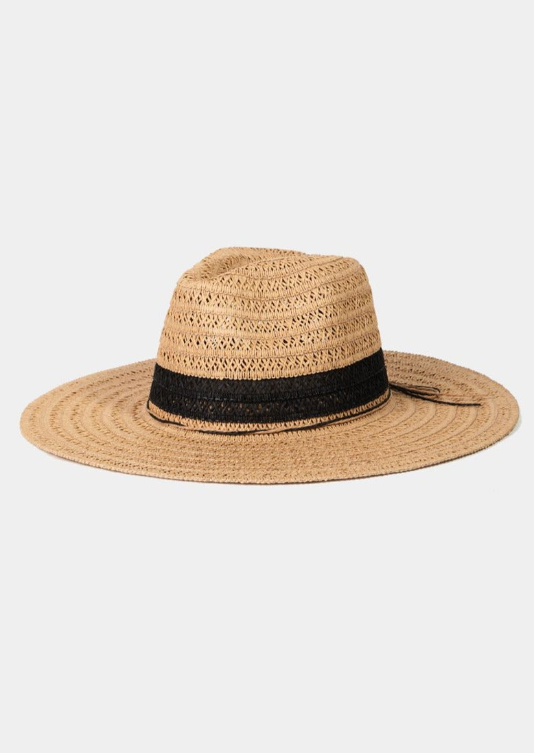 Vacay Straw Sun Hat, Tan