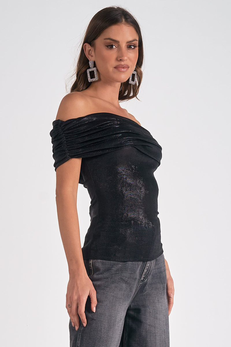 Off the Shoulder Top, Black