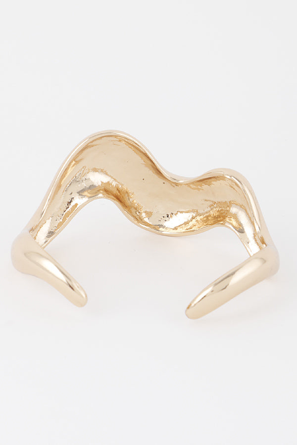 Wave Cuff Bracelet, Gold