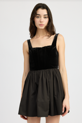 Mckenna Mini Dress, Black