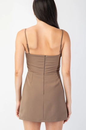 Tube Top Dress, Brown