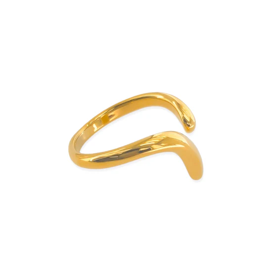 Open Front Ring, Gold