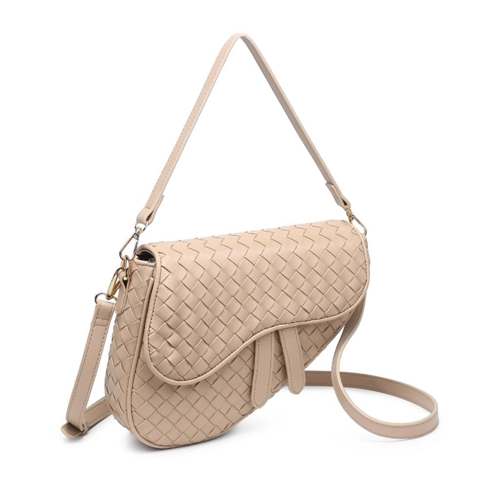 Scout Woven Crossbody, Nude