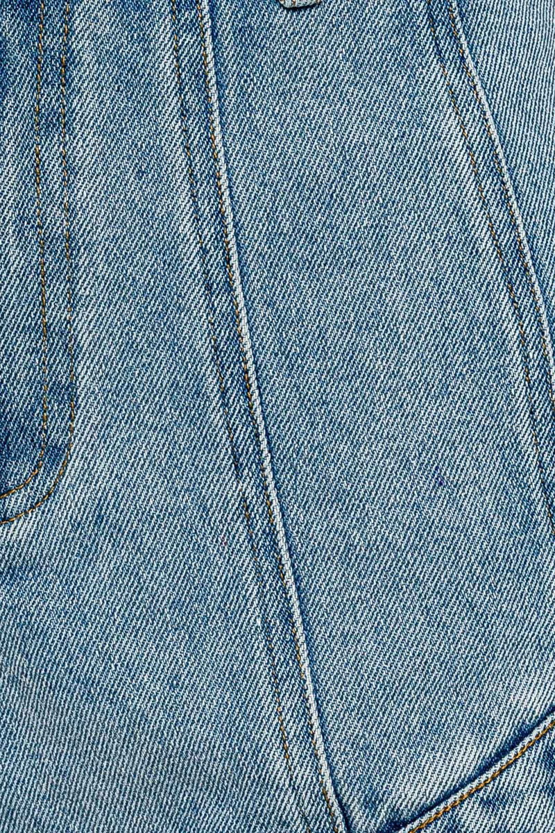 High Waisted Seam Detail Denim Shorts