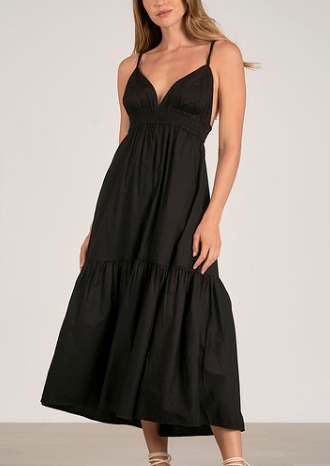 Sleeveless Maxi Dress, Black