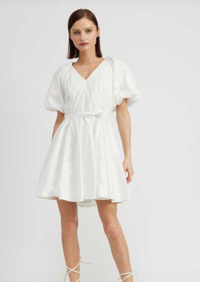 Caymen Mini Dress, White