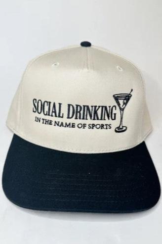 Social Drinking Hat, Black/Natural