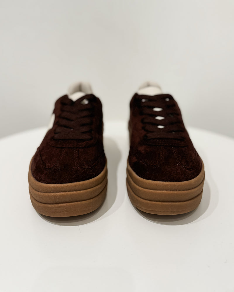 Shelby Platform Sneaker, Brown