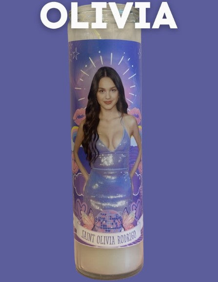 Olivia Rodrigo Prayer Saint Candle