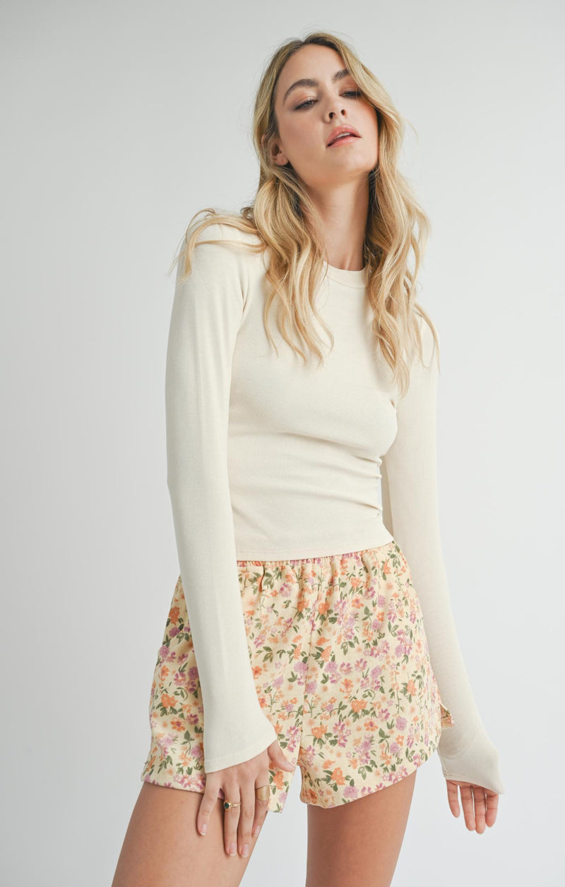 Ronan Crew Neck Top, Ivory