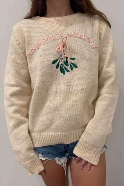 Holiday Sweater, Cream