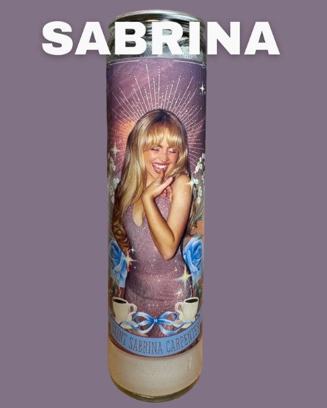 Sabrina Carpenter Prayer Saint Candle