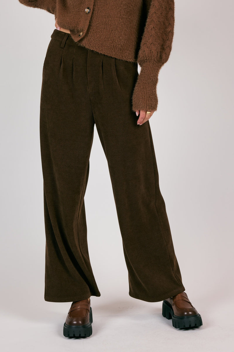 Paradox Cord Pants, Dark Brown