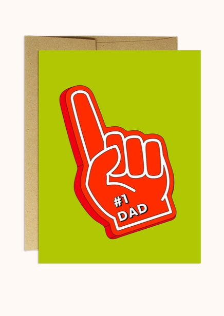 Foam Finger #1 Dad Card