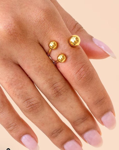 1 2 3 Ring, Gold