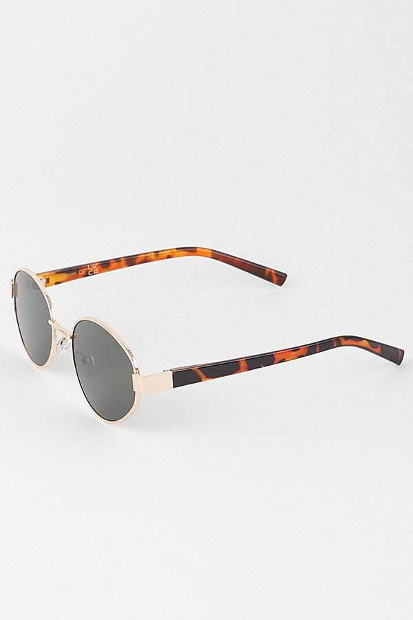 Minimal Metal Round Sunglasses