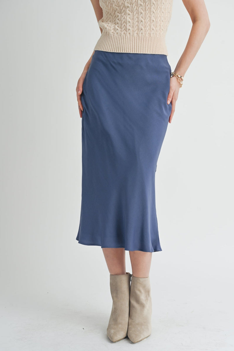 Write Poetry Mermaid Midi Skirt, Midnight