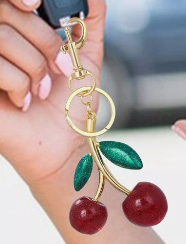 Cherry Keyring, Gold