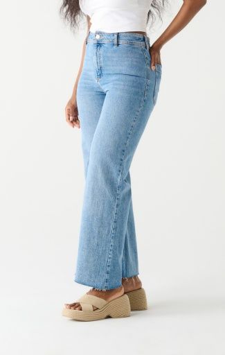 High Waist Culotte Jeans