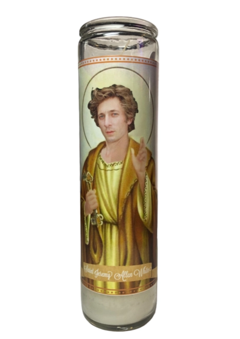 Jeremy Allen White Prayer Saint Candle