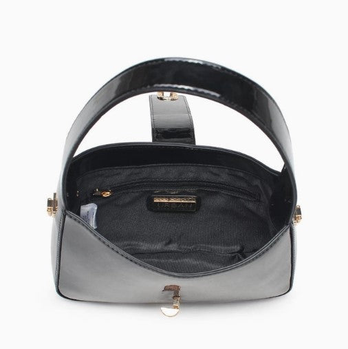 Paige Patent Handbag, Black