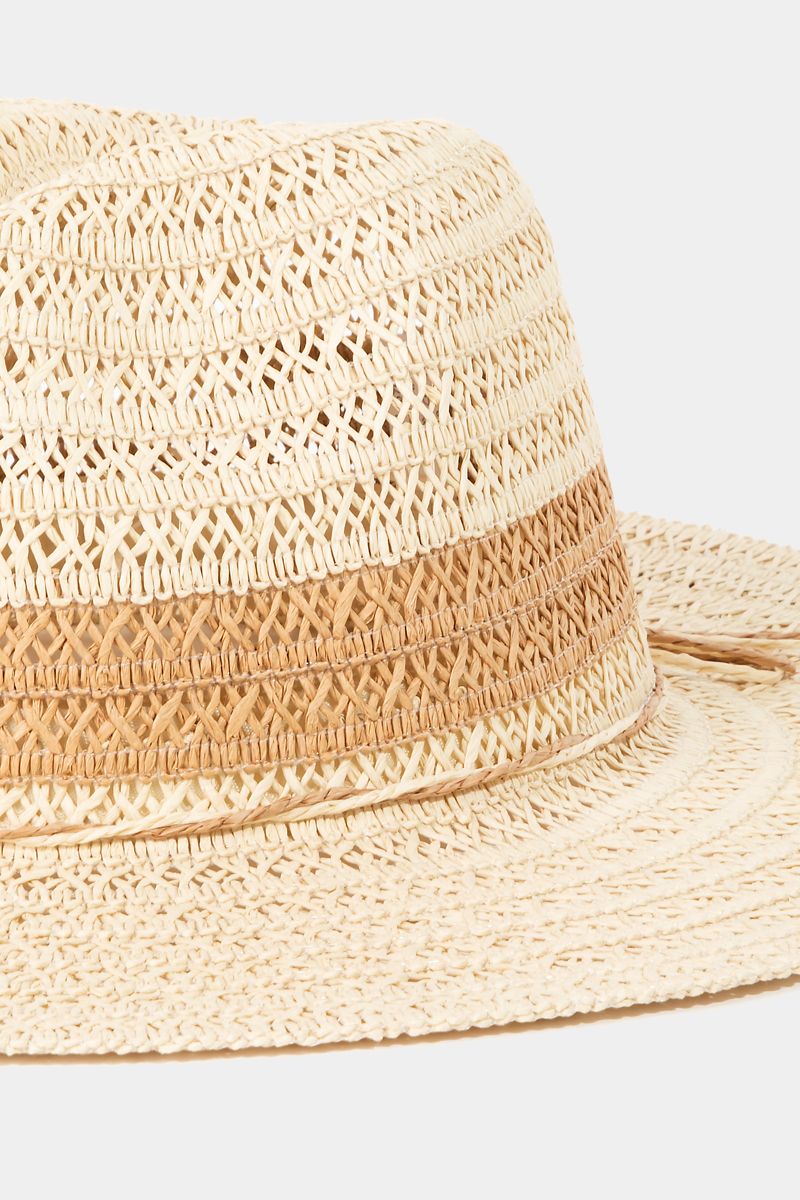 Vacay Straw Sun Hat, Ivory