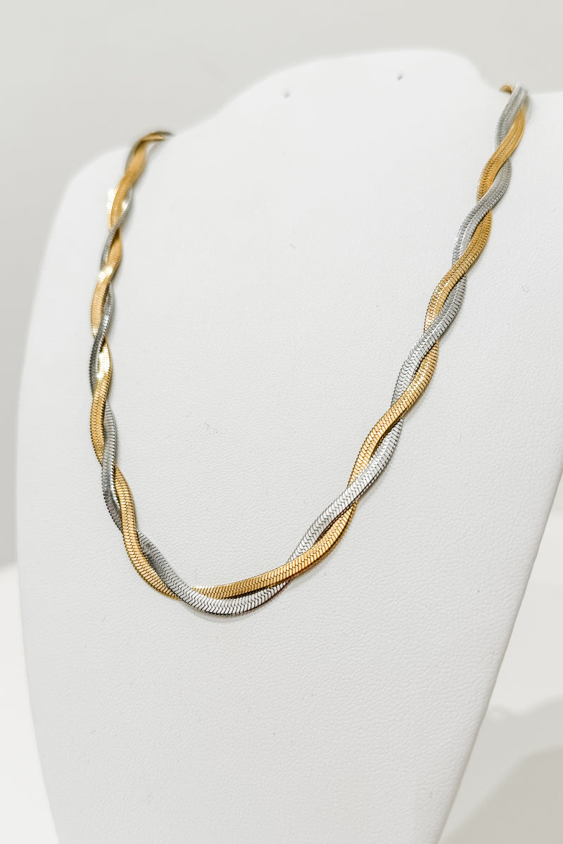 Loom Necklace, Gold