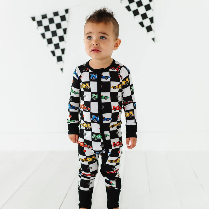 Racecar Convertible Footies Pajamas