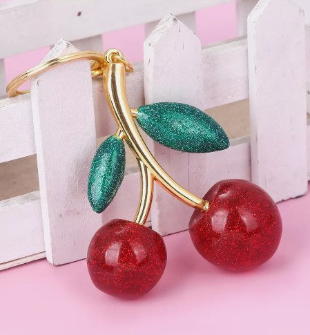 Cherry Keyring, Gold