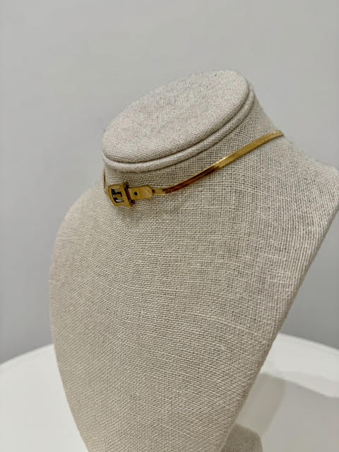 Brooks Buckle Choker, Gold